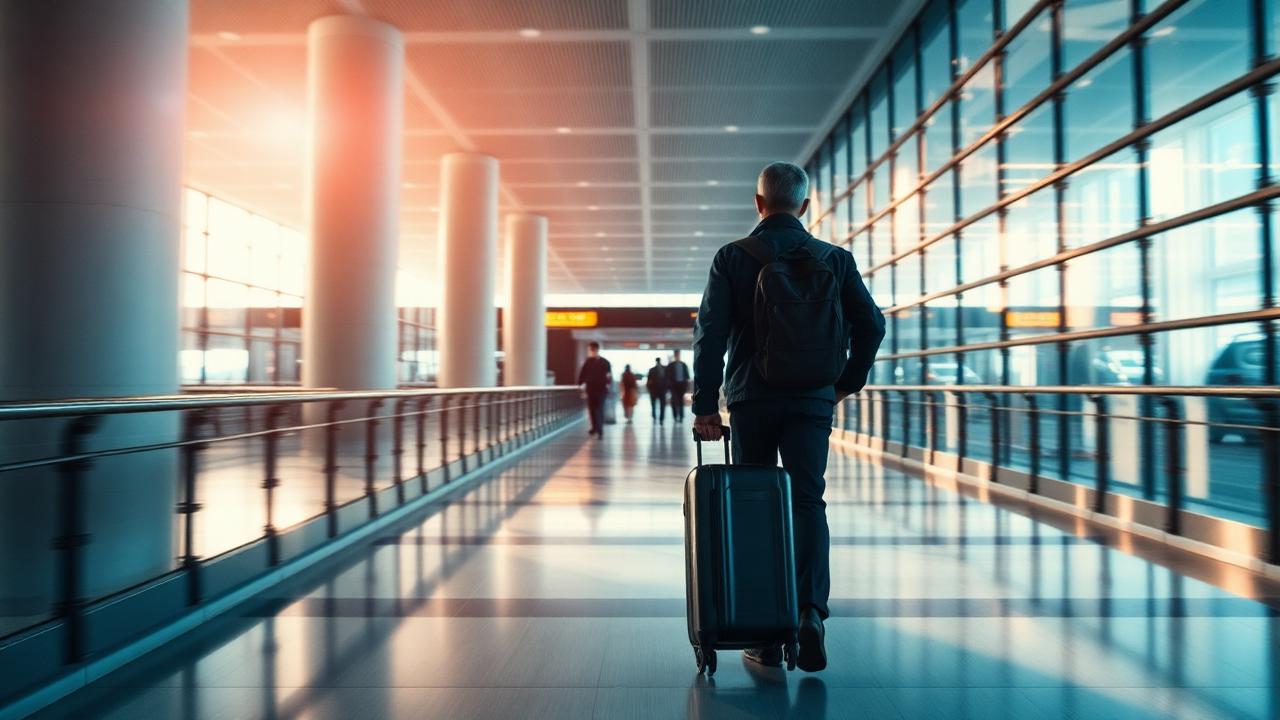 Llegando al aeropuerto internacional